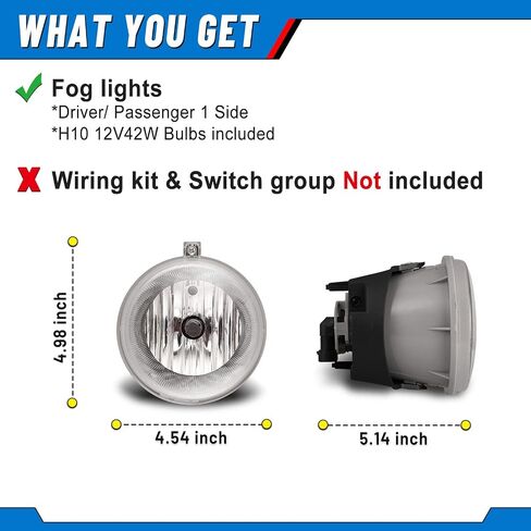 أضواء الضباب متوافقة مع Jeep Commander 2006 2007 2008 2009 2010 Jeep Grand Cherokee 2005-2010 Lamps Driver Rased/Left 1 Side in Kuwait