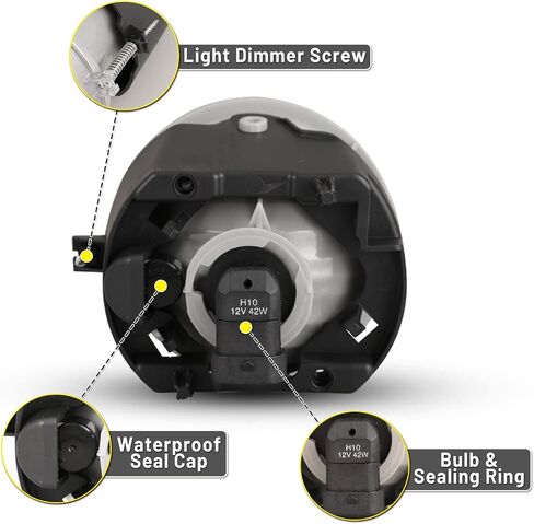أضواء الضباب متوافقة مع Jeep Commander 2006 2007 2008 2009 2010 Jeep Grand Cherokee 2005-2010 Lamps Driver Rased/Left 1 Side in Kuwait
