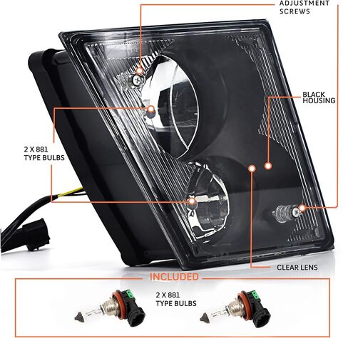 Torque Pair Light Light Light Light Presention for 2003-2017 Volvo VN VNL 630 670 730 780 Semi شاحنات [شملت جميع المصابيح] Assembly Dot SAE SAE SAE SIDE SIDE LH RH (TR002-L ، TR002-R) in Kuwait