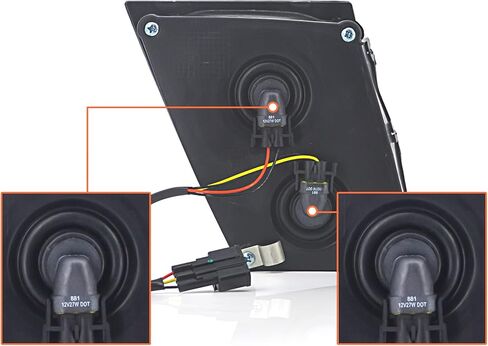 Torque Pair Light Light Light Light Presention for 2003-2017 Volvo VN VNL 630 670 730 780 Semi شاحنات [شملت جميع المصابيح] Assembly Dot SAE SAE SAE SIDE SIDE LH RH (TR002-L ، TR002-R) in Kuwait