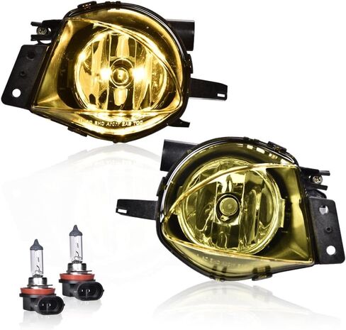 DOTCOM Front Bumper Fog Lights Assembly Compatible with Toyota Tacoma Solara Sequoia Tundra 2004-2015, Smoke Lens Left and Right in Kuwait