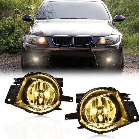 DOTCOM Front Bumper Fog Lights Assembly Compatible with Toyota Tacoma Solara Sequoia Tundra 2004-2015, Smoke Lens Left and Right in Kuwait
