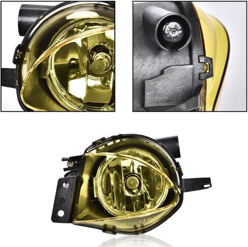 DOTCOM Front Bumper Fog Lights Assembly Compatible with Toyota Tacoma Solara Sequoia Tundra 2004-2015, Smoke Lens Left and Right in Kuwait