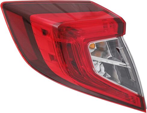 Garage-Pro Tail Light متوافق مع Honda Civic 2016-2021 الهالوجين مع جانب ركاب المصباح ، HO2805110 الخارجي in Saudi Arabia