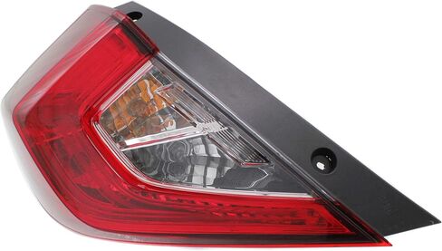 Garage-Pro Tail Light متوافق مع Honda Civic 2016-2021 الهالوجين مع جانب ركاب المصباح ، HO2805110 الخارجي in Saudi Arabia