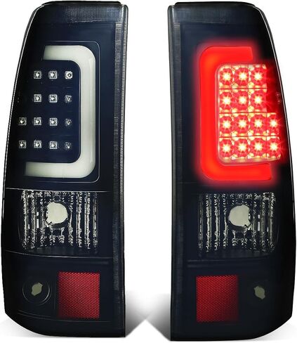 DNA MOTORING TL-CSIL03-LED-3D-CH-CL LED 3D Tail Light Assembly Driver & Passenger Side [Compatible with 03-06 Silverado / 07 Sierra] in Saudi Arabia
