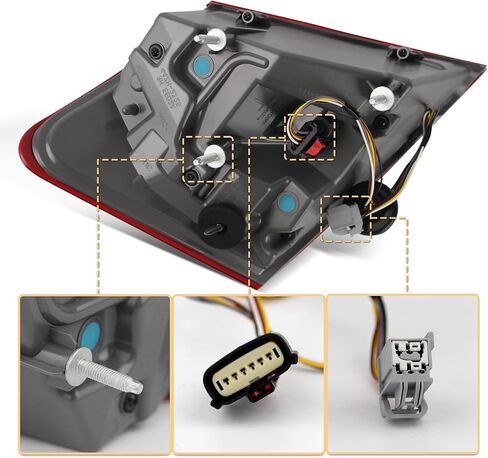 LED Outside Tail Light Assembly متوافق مع 2013 2014 2015 2015 2017 2018 2019 Ford Taurus Leachlight Brake Lamp Association (جانب الركاب الأيمن) in Kuwait