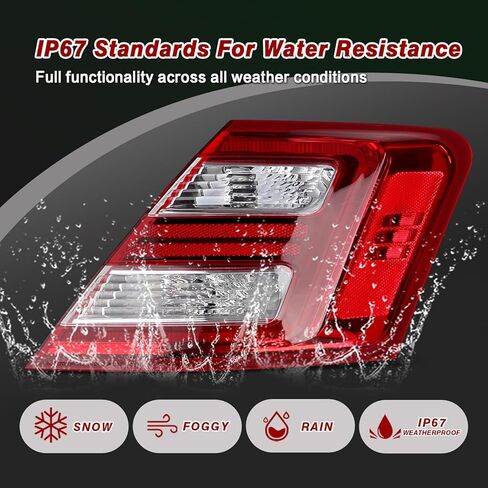 LED Outside Tail Light Assembly متوافق مع 2013 2014 2015 2015 2017 2018 2019 Ford Taurus Leachlight Brake Lamp Association (جانب الركاب الأيمن) in Kuwait