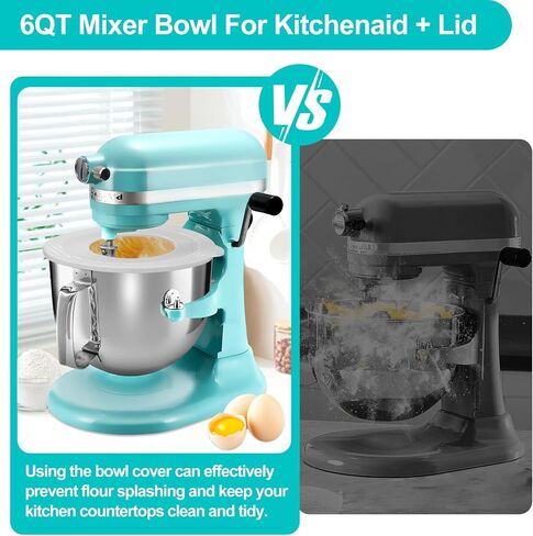 KN256WW مرفق خفقت الفولاذ المقاوم للصدأ لمساعدات المطبخ ، Woksaver 6QT Bowl-Lift Stand Mixer 6-Wire Presconsists ، متوافق مع Kitchaid KP26 ، KD26 ، Pro 6500 Series in Saudi Arabia