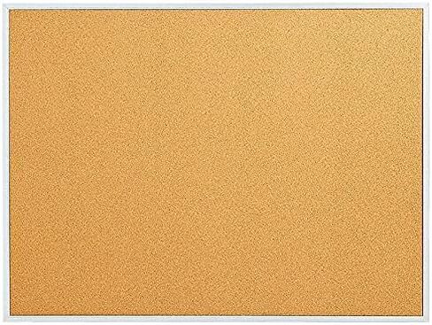 Staples 1682311 Standard Cork Bulletin Board Aluminum Finish Frame 3-Ft W X 2-Ft H in Saudi Arabia