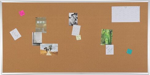 Staples 1682311 Standard Cork Bulletin Board Aluminum Finish Frame 3-Ft W X 2-Ft H in Saudi Arabia