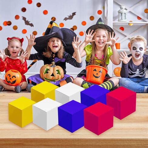 XAGLVV 25 PCS Yellow paper Gift Boxes， 3x3x3 inch Gift Box with Lids，Gift Wrapping Box Party Favor Box Goodies Treat Boxes Candy Box, for Wedding Birthday Party Christmas in Kuwait