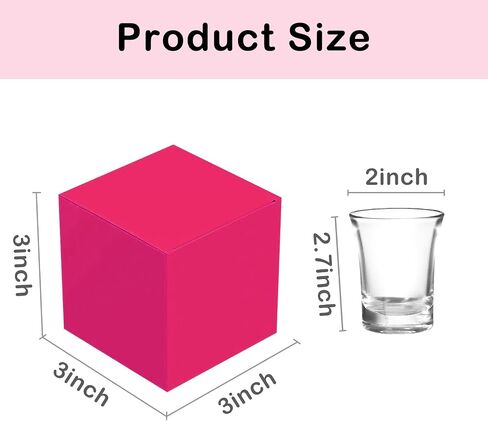 XAGLVV 25 PCS Yellow paper Gift Boxes， 3x3x3 inch Gift Box with Lids，Gift Wrapping Box Party Favor Box Goodies Treat Boxes Candy Box, for Wedding Birthday Party Christmas in Saudi Arabia