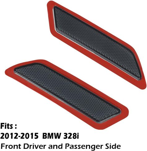 عاكس G-Plus Pumper متوافق مع 2012-2015 BMW 328I ، 63147274522 ، BM2555102 ، 63147274521 ، BM2554102 سائق الأمامي والركاب (Orange) in Saudi Arabia
