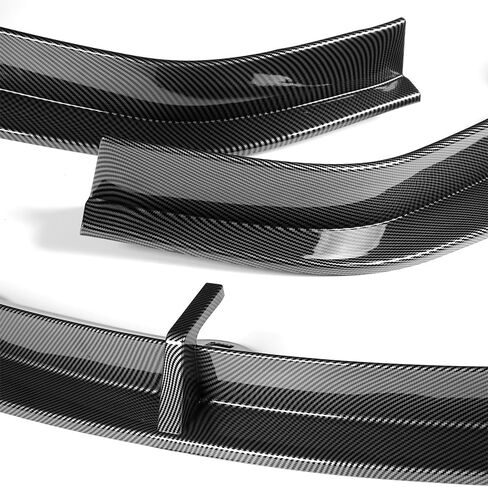 5pcs Front Bumper Lip Spoiler Body Kit Compatible with 2016-2021 Tesla Model X 2017 2018 2019 2020 (Painted Carbon) in Saudi Arabia