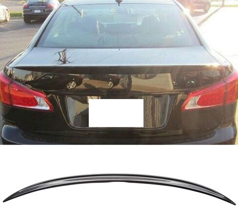 Pre-Painted Trunk Spoiler Compatible with 2006-2013 Lexus IS250 350, Factory Style ABS Painted #1G0 Smokey Granite Tail Lip Deck Boot Wing Available by IKON MOTORSPORTS, 2007 2008 2009 in Kuwait