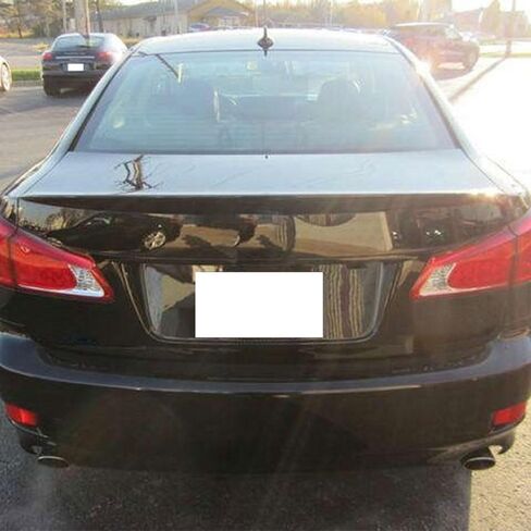 Pre-Painted Trunk Spoiler Compatible with 2006-2013 Lexus IS250 350, Factory Style ABS Painted #1G0 Smokey Granite Tail Lip Deck Boot Wing Available by IKON MOTORSPORTS, 2007 2008 2009 in Kuwait