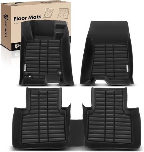 Yhtauto Floor Mats FIT 2010-2011 Honda Accord Crosstour ، 2012-2015 Crosstour FWD ، TPE All Weather Car Hats مقاومة للماء مضاد للانزلاق بطانة ، ملحقات السيارة الداخلية الأمامية والصف الثاني. in Saudi Arabia