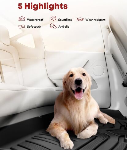 Yhtauto Floor Mats FIT 2010-2011 Honda Accord Crosstour ، 2012-2015 Crosstour FWD ، TPE All Weather Car Hats مقاومة للماء مضاد للانزلاق بطانة ، ملحقات السيارة الداخلية الأمامية والصف الثاني. in Saudi Arabia