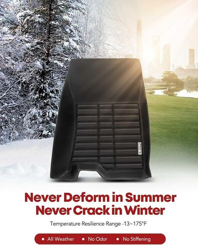 Yhtauto Floor Mats FIT 2010-2011 Honda Accord Crosstour ، 2012-2015 Crosstour FWD ، TPE All Weather Car Hats مقاومة للماء مضاد للانزلاق بطانة ، ملحقات السيارة الداخلية الأمامية والصف الثاني. in Saudi Arabia