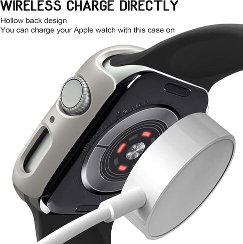 4 حزمة الحزمة الصدفة PC PC PCER متوافقة مع Apple Watch Series 10 46 مم ، وغطاء حافة الحماية المقاوم للخدش فائق الرقيق لسلسلة IWATCH 10 46 مم ، أسود/أسود/واضح/واضح in Kuwait