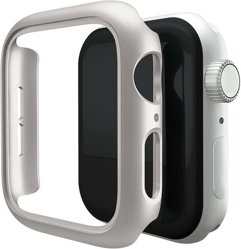 4 حزمة الحزمة الصدفة PC PC PCER متوافقة مع Apple Watch Series 10 46 مم ، وغطاء حافة الحماية المقاوم للخدش فائق الرقيق لسلسلة IWATCH 10 46 مم ، أسود/أسود/واضح/واضح in Kuwait