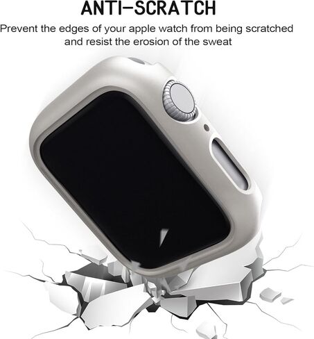 4 حزمة الحزمة الصدفة PC PC PCER متوافقة مع Apple Watch Series 10 46 مم ، وغطاء حافة الحماية المقاوم للخدش فائق الرقيق لسلسلة IWATCH 10 46 مم ، أسود/أسود/واضح/واضح in Kuwait