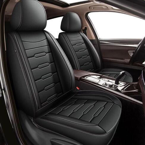 AOMSAZTO Car Seat Cover Custom Fit for 6 Seat Ford Explorer 2020-2025 Car Seat Cushion Protector Waterproof Faux Leather Automotive Seat Covers Full Set Black in Saudi Arabia