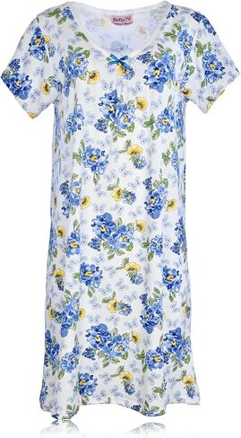 Jeffrico Womens Lightgowns Sleepwear Soft Pajama Dress Nightshirts in Kuwait