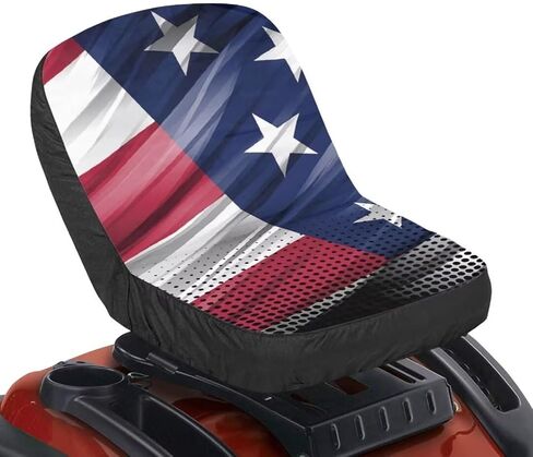 American Flag Universal Tractor Seat Cover Forklift Seat Cover Cushion Pad Universal Fit for Skid Loader Backhoe in Kuwait