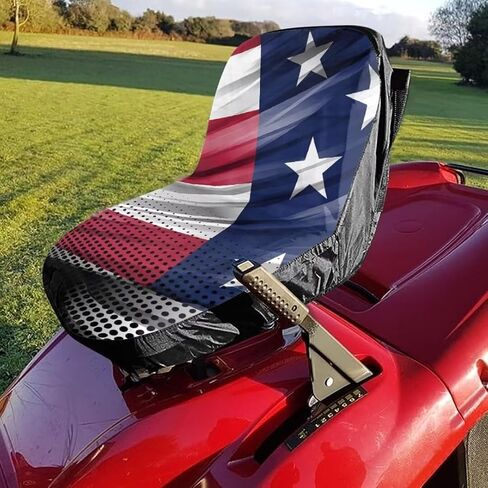 American Flag Universal Tractor Seat Cover Forklift Seat Cover Cushion Pad Universal Fit for Skid Loader Backhoe in Kuwait
