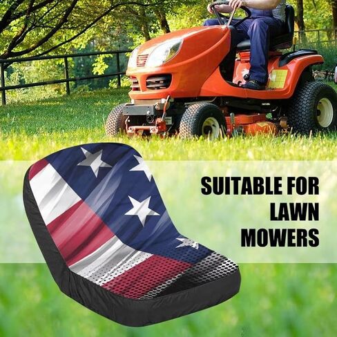 American Flag Universal Tractor Seat Cover Forklift Seat Cover Cushion Pad Universal Fit for Skid Loader Backhoe in Kuwait