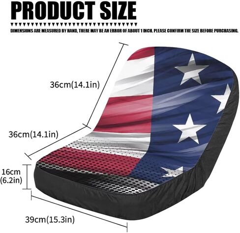 American Flag Universal Tractor Seat Cover Forklift Seat Cover Cushion Pad Universal Fit for Skid Loader Backhoe in Kuwait
