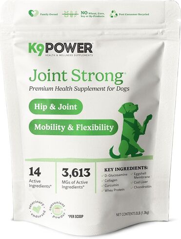 K9 Power Young at Heart Senior Dog Multivitamin 1 رطل - مكمل متقدم لكبار السن - يدعم الدماغ والقلب والرؤية وصحة المفاصل والتنقل in Saudi Arabia