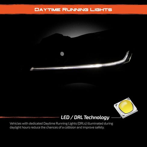 Akkon-Fits 2016-2017 Honda Accord Ex-L Se Sport [نوع الهالوجين] المصابيح الأمامية السوداء زوج مع مصباح أنبوب DRL LED in Saudi Arabia