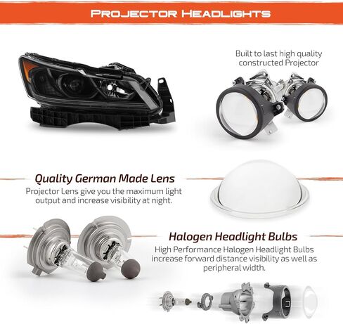 Akkon-Fits 2016-2017 Honda Accord Ex-L Se Sport [نوع الهالوجين] المصابيح الأمامية السوداء زوج مع مصباح أنبوب DRL LED in Saudi Arabia