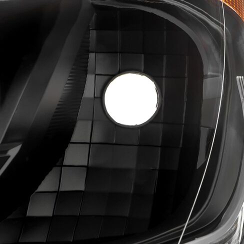 Akkon-Fits 2016-2017 Honda Accord Ex-L Se Sport [نوع الهالوجين] المصابيح الأمامية السوداء زوج مع مصباح أنبوب DRL LED in Saudi Arabia