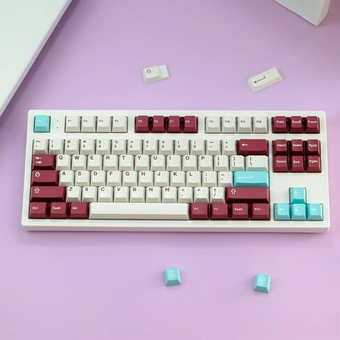 163 Keys Classic Blue Keycaps Cherry Doubleshot Keycaps Set Fit for ISO ANSI 95% 75% 65% 60% Mechanical Keyboard Cherry Mx Gateron Switches in Kuwait