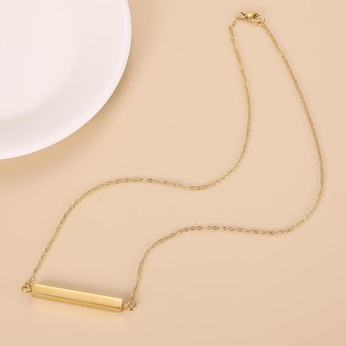 Horizontal Bar Urn Necklace For Ashes For Women Girls Stainless Steel Cremation Pendant Can Put Name/Date/Words Memorial Jewelry Keepsake Gifts in Kuwait
