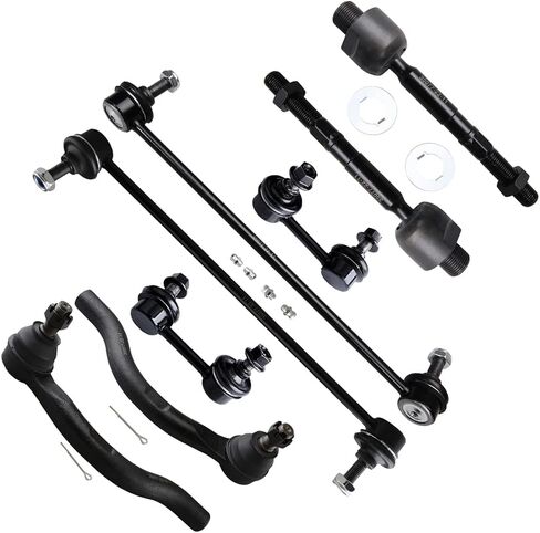 SCITOO 8pcs Front Suspension Kit Inner Outer Tie Rod End fit 2012-2015 for Honda Civic 2013-2019 for Acura ILX Sway Bar Link in Saudi Arabia