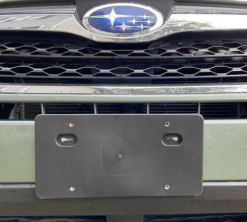 لوحة رخصة الأمامية Mount Bracket Round Hole Adapter Kit لـ Subaru Legacy 1990-2025 - حامل اللوحة مع محولات (مرساة للتبديل) - البراغي - ملحقات التثبيت - لوحة الترخيص - CAR. in Saudi Arabia