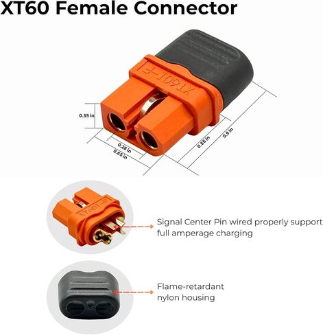 10AWG XT60I إلى O Ring Terminal Cable 3ft ، XT60I Connector Calbate Cable Cable Cable Cable Cable for inverter power power battery RC in Kuwait