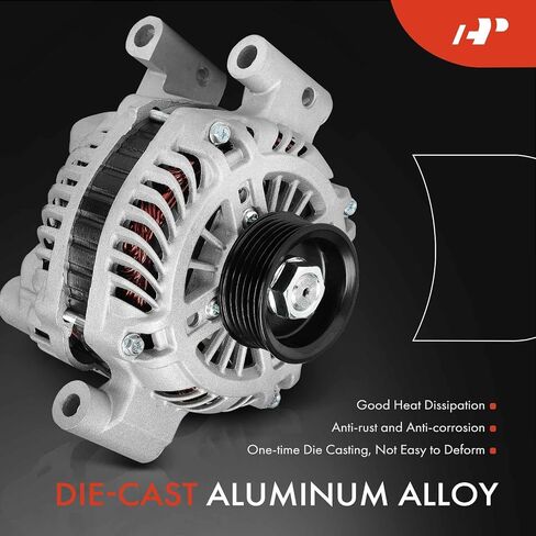 A-Premium Alternator Compatible with Ford Ranger 2010-2011 4.0L, 12V 105A 6-Groove Pulley Clockwise, Replace# A003TG6491, A003TG6491ZC in Saudi Arabia