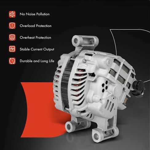 A-Premium Alternator Compatible with Ford Ranger 2010-2011 4.0L, 12V 105A 6-Groove Pulley Clockwise, Replace# A003TG6491, A003TG6491ZC in Saudi Arabia