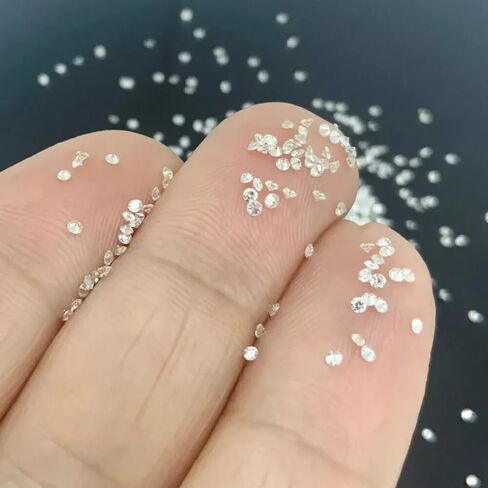 Lab Grown Diamond 1X1 MM Round Shape Stone 220 Pcs Excellent D Color VVS1 Clarity GIE Certified Diamonds Perfect for Luxury Fine Jewelry Creation Earrings, Neckalace in Saudi Arabia