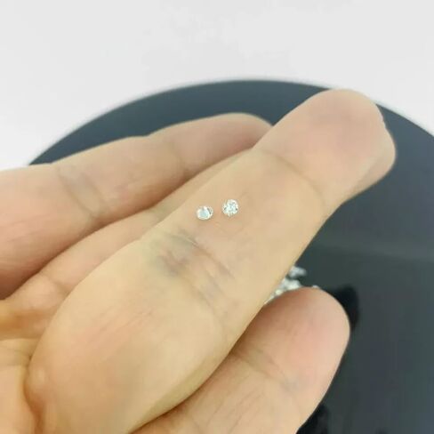 Lab Grown Diamond 1X1 MM Round Shape Stone 220 Pcs Excellent D Color VVS1 Clarity GIE Certified Diamonds Perfect for Luxury Fine Jewelry Creation Earrings, Neckalace in Saudi Arabia