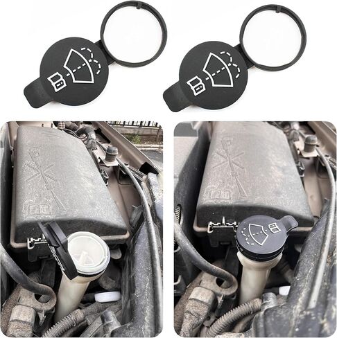 Car Wiper Wiper Washer Fluid Reservoir Cap Cap Cap ، متوافق مع Camaro Silverado Cruze ، OEM#1276700、13227300、1278573、19172571 استبدال (1 PCS) in Kuwait