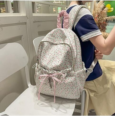 حقيبة BAW ROOMETET TEALTELT للنساء كاوايي طباعة الكلية preppy book bag العصرية coquett in Saudi Arabia