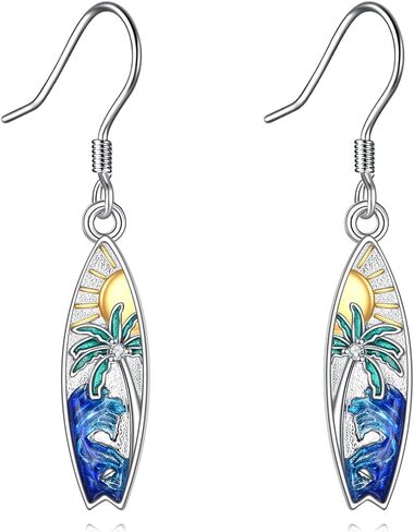 Ocean Earrings Sterling Silver Sea Animal Dangle Drop Earrings Ocean Jewelry Birthday Gifts for Women in Saudi Arabia