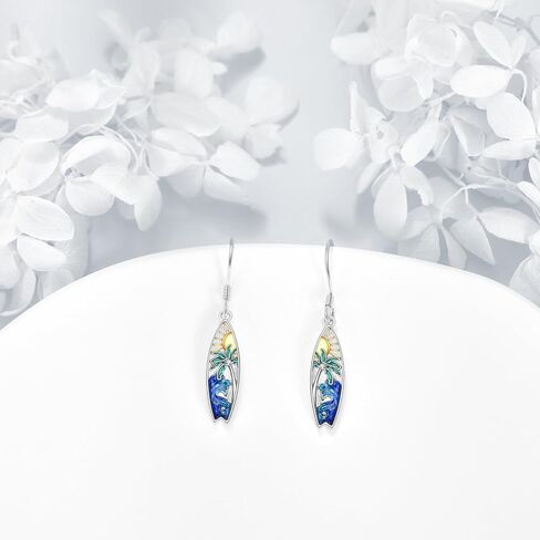 Ocean Earrings Sterling Silver Sea Animal Dangle Drop Earrings Ocean Jewelry Birthday Gifts for Women in Saudi Arabia